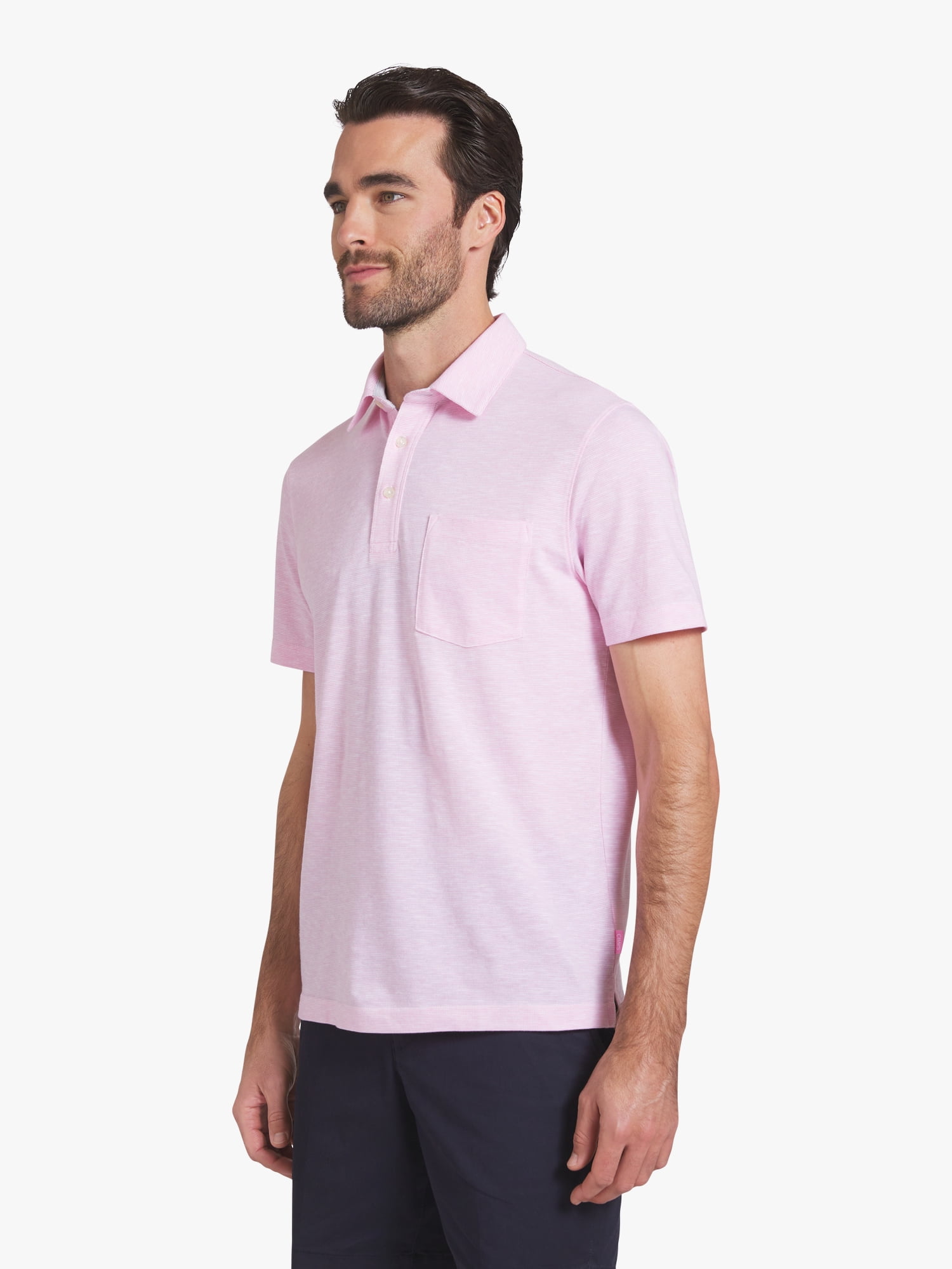 Chaps Men's and Big Men's Harbor Side Slub Short Sleeve Polo Shirt, Sizes S-3XL