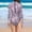 Light Purple, variant on Women's Beach Vacation 3D Digital Print Fish Scale Long Sleeve One-Piece Swimsuit High Stretch Quick-Dry Beach Swimwear Purple M