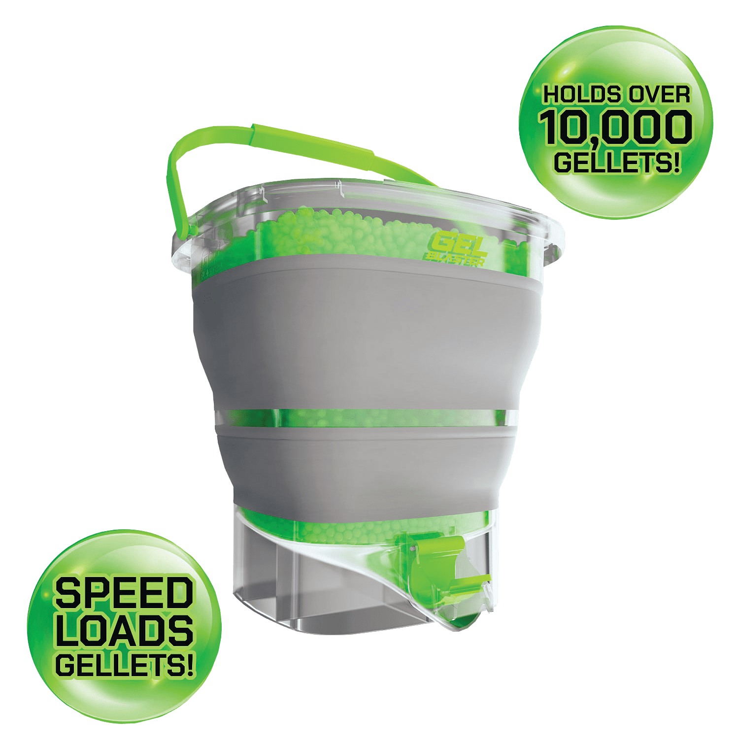 Gel Blaster Gellet Depot Collapsible Ammo Tub, Hydrates & Stores 10k+ Gellets