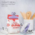 thumbnail image 2 of HAHDAXIA Cook With Color Bag Clips, 4 Large Heavy Duty Chip Clips for Food Storage with Air Tight Seal Grip for Snack Bags and Food Bags, Jumbo Food Clips (Lavender), 2 of 4