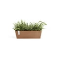 thumbnail image 3 of Ecopots Bruges Durable Modern Rectangular Indoor/Outdoor Recycled Based Composite Flower Pot Planter, Terracotta Color, 17.75", 3 of 4