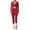 Red, variant on LIUJUNSHOP Womens Workout Sets 3 Piece Seamless Long Sleeve Jacket Scrunch Leggings Racerback Sports Bra Yoga Gym Outfits Brown L