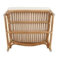 thumbnail image 2 of New Pacific Direct Kara 17.5" Rattan and Cotton Accent Arm Chair in Canary Brown, 2 of 9