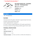 thumbnail image 2 of Rear Brake Hardware Kit - Compatible with 1990 - 1993 Mazda Miata - Carlson, 2 of 2
