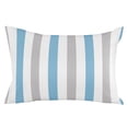 thumbnail image 2 of Blue Grey Stripe Pillow Covers 20x26 Inch Standard Size, Modern Farmhouse Vertical Striped Decorative Pillowcase with Zipper, Microfiber Breathable Pillowcases for Sofa Bed Living Room, 2 of 9