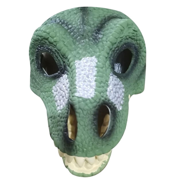 Máscara de Dinosaurio Salvador Disfraz de Halloween 3D Verde