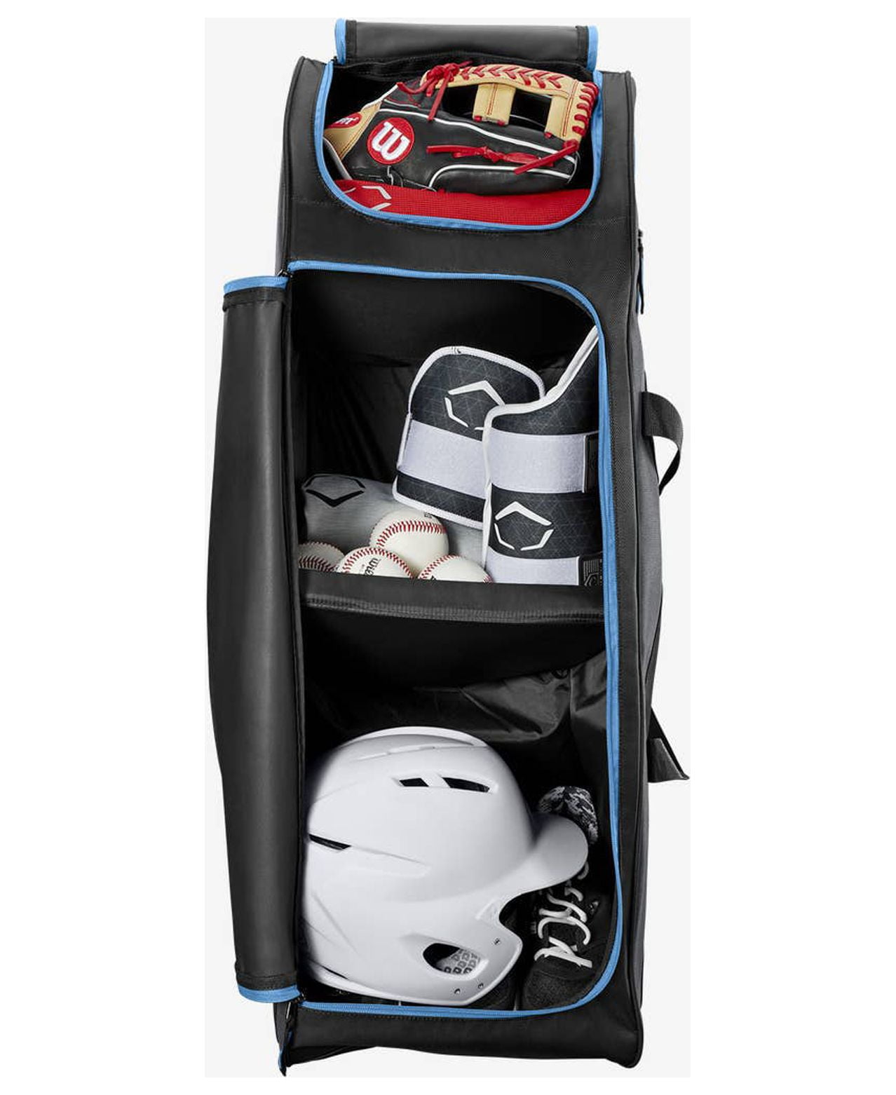 DeMarini Momentum 2.0 Wheeled Baseball Equipment Bag, Victory Blue 