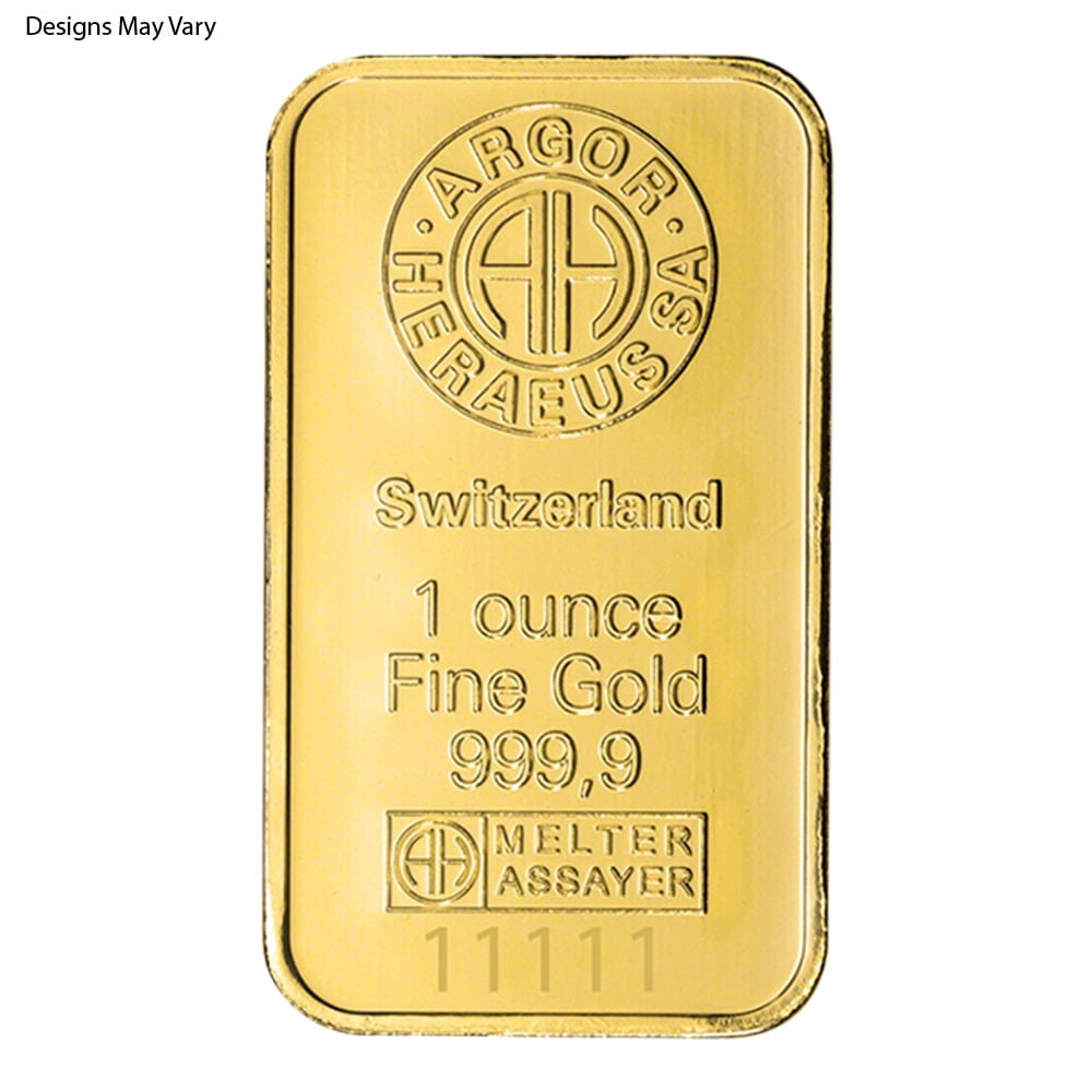 1 oz Generic Gold Bullion Bar .999+ Fine (Secondary Market