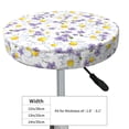 thumbnail image 4 of KLL Daisies Flowers Round Bar Chair Cushion Cover 14 inch ,Bar Stool Protector with Elastic, Soft Washable, 4 of 6