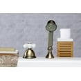thumbnail image 4 of Kingston Brass KSK3353PXTR Deck Mount Hand Shower with Diverter for Roman Tub Faucet, Antique Brass, 4 of 5