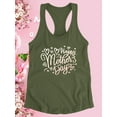 thumbnail image 3 of Mothers Day Cluttered Text Racerback Tank Women -Image by Shutterstock, Female Large, 3 of 4