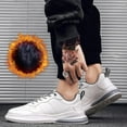 thumbnail image 2 of Xfvqtps Mens Sneakers Lace Up Lightweight Breathable Outdoor Running Walking PU Shoes Fashion Sports Shoes Casual Sneakers Cotton Shoes Gray, 2 of 8