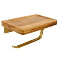 thumbnail image 2 of Peahefy Wall Mounted Paper Towel Tissue Roll Paper Rack Organizer With Shelf, 2 of 8