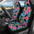 thumbnail image 2 of Qpednta Tropical Hibiscus Auto Seat Covers Full Set 4 Pack Vehicle Seat Protector Front and Rear Split Bench for Cars Easy to Install Cover Set Universal for Cars Truck SUV Van, 2 of 7