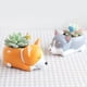 thumbnail image 3 of 2pcsx precioso perro de dibujos animados de resina mini maceta de cactus decoración para hogar kusrkot Jardinera suculenta de resina, 3 of 8