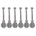 thumbnail image 1 of Miangastore 6Pcs Metal Hook Grey Iron Organizing Utility Hooks Wall Organizer, 1 of 8