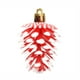 thumbnail image 2 of mfyjkho Adornos Navideños De Plástico Con Forma De Piña, Con Diseño Pintado, Para Decoración Navideña, 7 X 4 Cm., 2 of 6