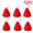 6pc, variant on 15pcs Strawberry Shaped Scented Candles Fruit Aroma Soy Wax Handmade Candle Home Valentine's Day Decoration Birthday Gifts