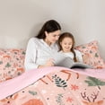 thumbnail image 4 of Castle Fairy Child Cute Deer Twin Bedding Sets,Winter Snowflakes Bedding Comforter Set, 4 of 8