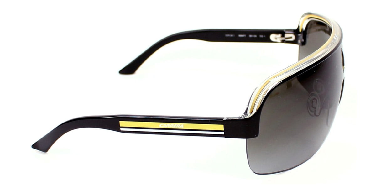 Carrera Topcar 1 3-Piece/screw Mount Shield Black Crystal Yellow Sunglasses  