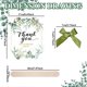 thumbnail image 2 of Wedding Fans for Guests - 10PCS Floral Design Handheld Fans with Wooden Handle and Green Ribbon for Ceremony Reception, 2 of 5