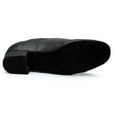 thumbnail image 6 of Dakaela Men's Ballroom Dance Shoes Leather Lace up Dancing Loafers Low Heel Latin Tango Salsa Shoe, 6 of 7