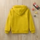 thumbnail image 4 of Gibobby Chamarra de manga larga para bebéSudadera Color Sólido Chaquetas con cremallera Sudadera con capucha larga Manga superior niñas Abrigo y chaqueta(Amarillo, 5-6 Años), 4 of 5