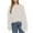 White, variant on HomeGardon Women's Sweaters Sweaters for Women Loose Tassel Fashion Casual Solid Round Neck Pullover Sweater Top