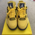 thumbnail image 3 of Ni - ke Air Jordan 4 Retro 'Lightning' Yellow Sneakers, 3 of 5