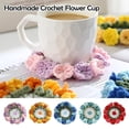 thumbnail image 2 of Crochet Flower Coaster, Handmade Cotton Flower Cup Crochet Decj Home, 2 of 8