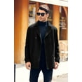 thumbnail image 3 of Sherrylily Men Pea Coat Double Breasted Winter Fashion Trench Coats, 3 of 6