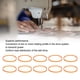 thumbnail image 4 of Reemplazo De La Correa Del Motor, Reemplazo Flexible Resistencia A La Erosión Máquina De Coser Resistencia Al Desgaste De La Correa Del Motor 10 Piezas Para Máquina De Coser, 4 of 7