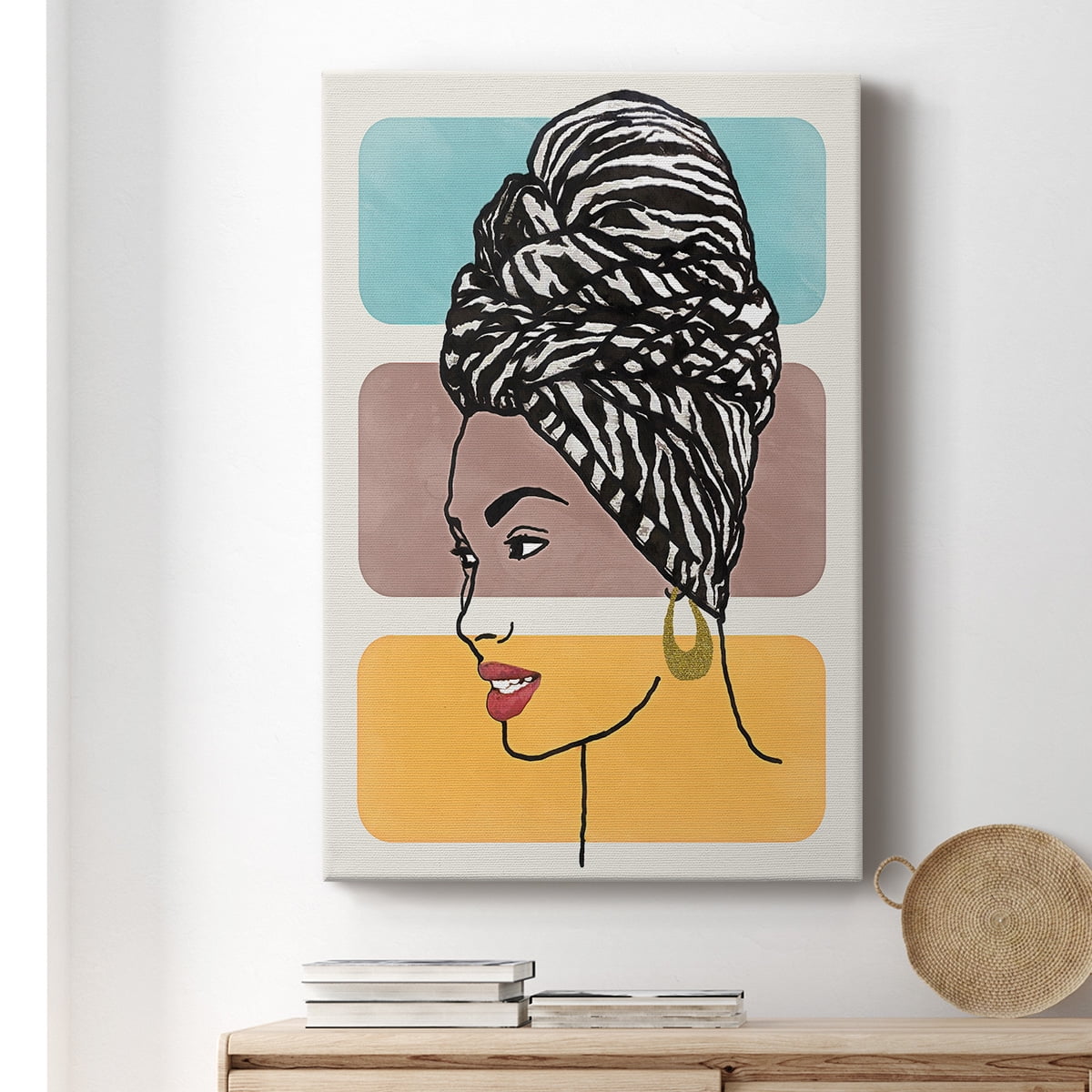 Head Wrap II Premium Gallery Wrapped Canvas - Ready to Hang