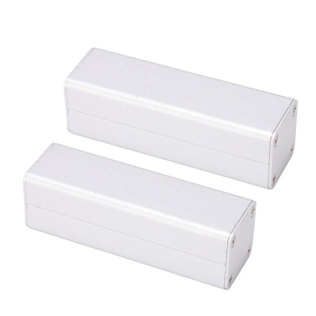 Estuche para proyectos electrónicos, 2 piezas de carcasa de aleación de aluminio, carcasa de unión de circuitos, carcasa de aleación de aluminio resistente y duradera