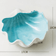 thumbnail image 6 of Farcauo Large Shell Jewelry Dish Tray Ceramic Shell Ring Holder 6.7" x 7" x 2.4" inches Seashell Bowl Cute Jewelry Organize Key Storage Tray Decorative Trays for Home Decor Porcelain Jewelry Deco, 6 of 6