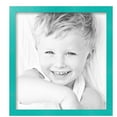 thumbnail image 2 of ArtToFrames 15" x 16" Aqua Picture Frame, 15x16 inch Green Wood Poster Frame (WOM-5186),  Pack, 2 of 7