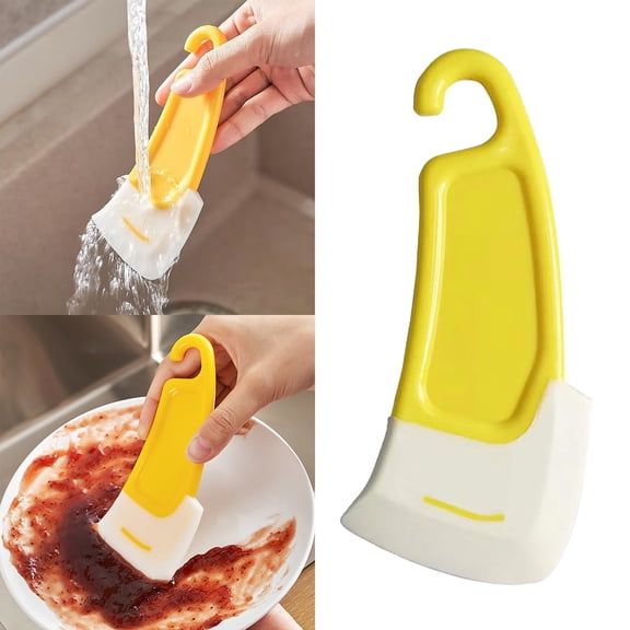 Food Grade Silicone Kitchen Scraper Flexible Multipurpose Spatula For Scraping Bowls And Mixing Batter Dish Scraping Tool With Hanging Hook Non Scratch Flexible Kitchen Utensil For Cooking And Baking