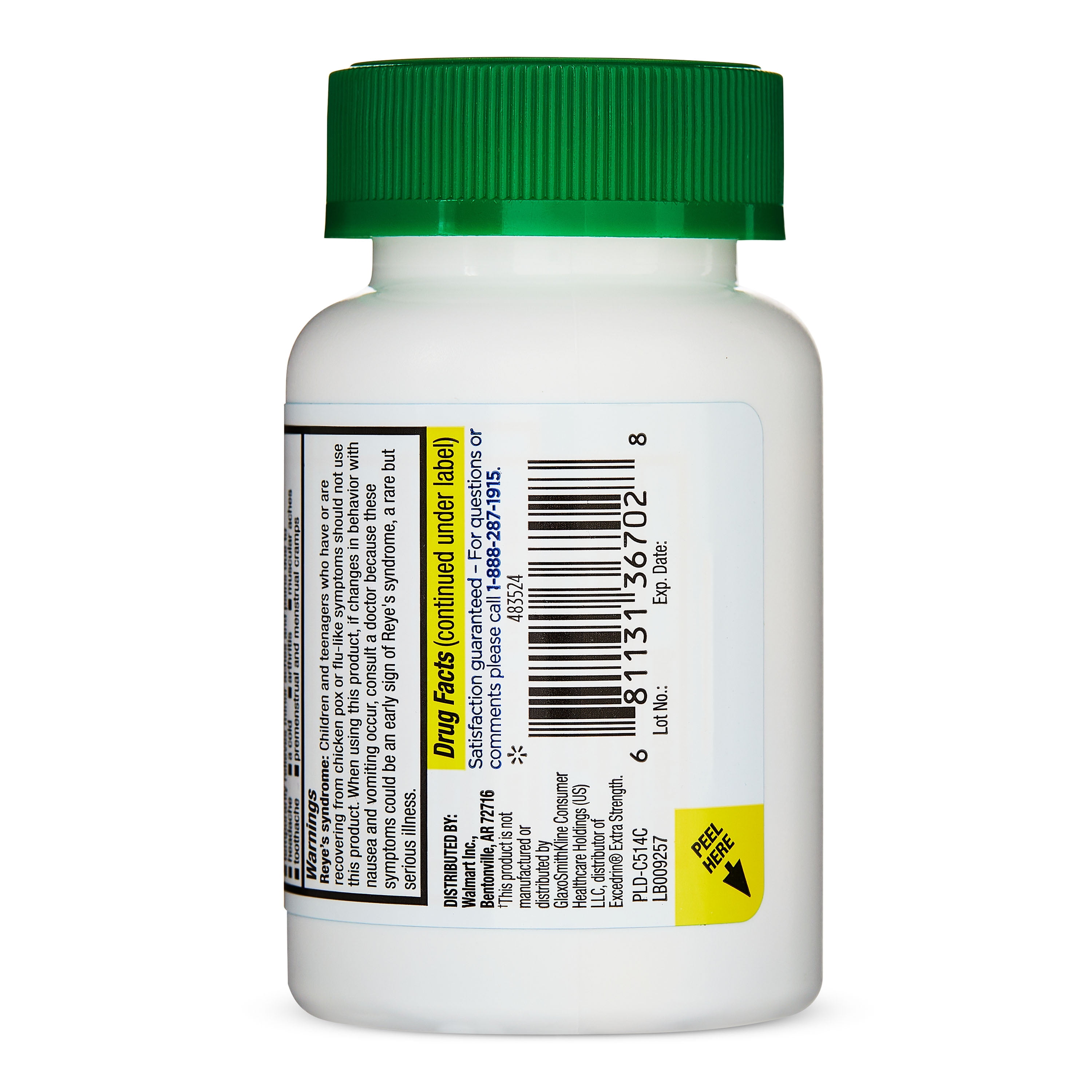Equate Extra Strength Headache Relief Acetaminophen, Aspirin, and Caffeine Geltabs, 80 Count, Compare to Excedrin® Extra Strength Active Ingredients