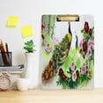thumbnail image 6 of FMSHPON Peacock Bamoo Flower Watercolor Clipboard Hardboard Wood Nursing Clip Board and Pull for Standard A4 Letter 13x9 inches, 6 of 8