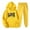 Yellow, variant on USSUMA Women's Sweatsuits Hoodies Womens Long Sleeved Pullover Sweatpant Outfits Pocket Drawstring Print Tracksuit Elastic Waist Stylish Jogger Sets Oversized Hiking Fall Suit