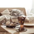 thumbnail image 2 of Generic Bakhoor Incense Burner Electric Middle Eastern Style Metal Incense Burner US Plug for Home Yoga Decor (Copper), 2 of 8
