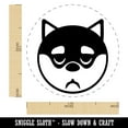 thumbnail image 2 of Husky Dog Face Sleepy Tired Self-Inking Rubber Stamp Ink Stamper - Red Ink - Medium 1 Inch, 2 of 7
