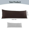 thumbnail image 3 of AUDeals Brushed Microfiber Body Pillow Ultra Soft Full Length Pillow for Adults, Cooling & Hypoallergenic Perfect for Side Sleepers, Pregnancy, Lounging, 3 of 8