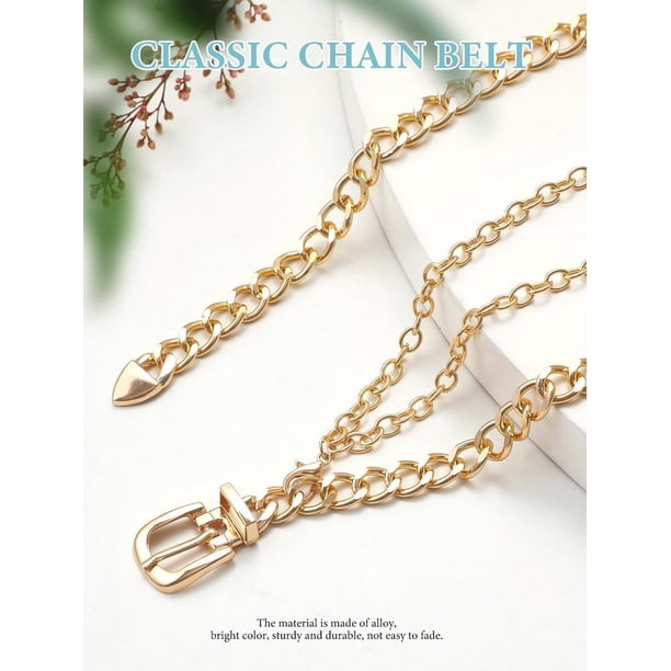 Gold  Chain Belt for Women Metal Waist Chain Fashion Multilayer Chain Belts Chain Belt for Women Metal Waist Chain Fashion Multilayer  main image 2