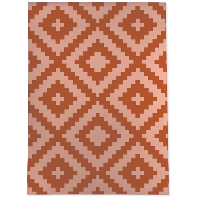 Kilim Target Coral Area Rug by Kavka Designs