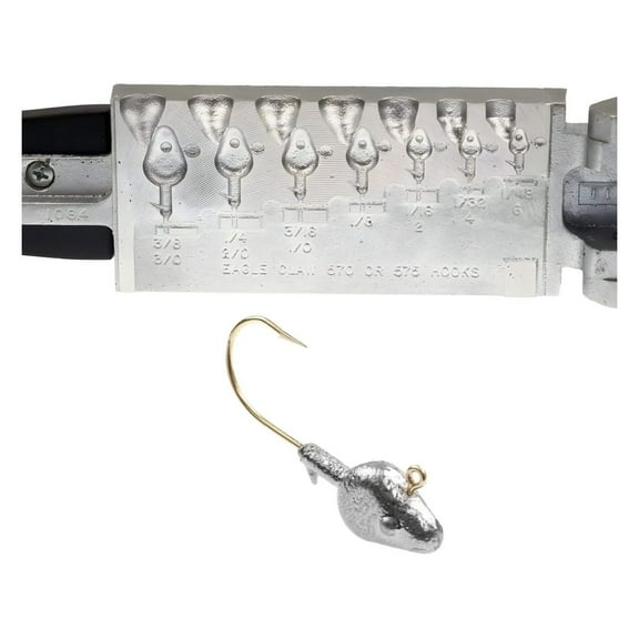 Do It Mold Minnow Head Jig Size 1/, 1/32, 1/16, 1/8, 3/16, 1/4, 3/8 Oz Do it Mold (1084) JM-7-A Cavities 7 Total