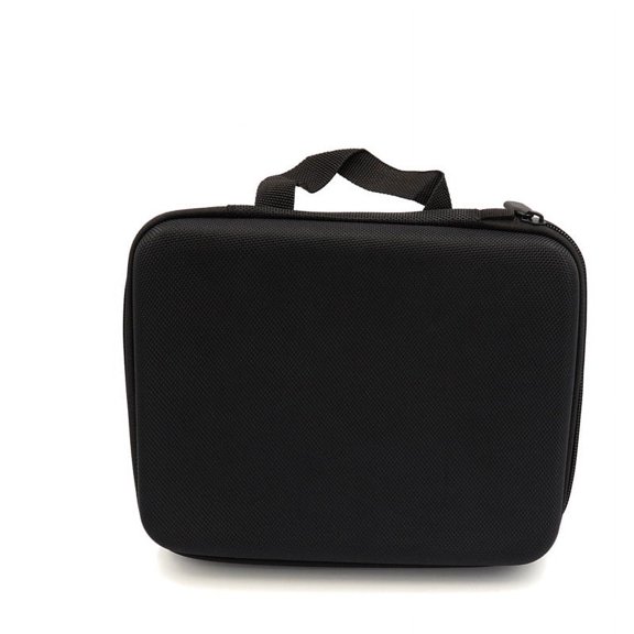 Black Lightweight Portable Camera Case with Sturdy Zipper for Outdoor Use and Storage Box 7.8 x 4.7