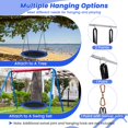 thumbnail image 5 of Costway 40'' Saucer Tree Swing 660 LBS for Kids Adults Outdoor with LED Lights Blue, 5 of 10
