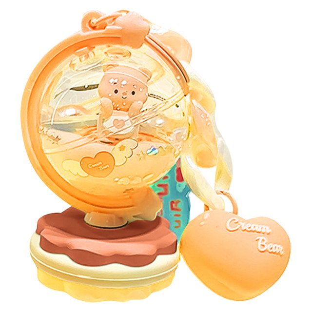 Llavero Con Forma Oso Y Pastel Globo Coche Kawaii Lindo para Niñas