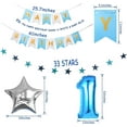thumbnail image 6 of JOYYPOP 1st Birthday Decorations for Boys - Baby 1st Birthday Party Supplies 67PCS with 1st Birthday Baby Crown, ONE Cake Topper, 1st Birthday Highchair Banner Decorations(Blue), 6 of 7